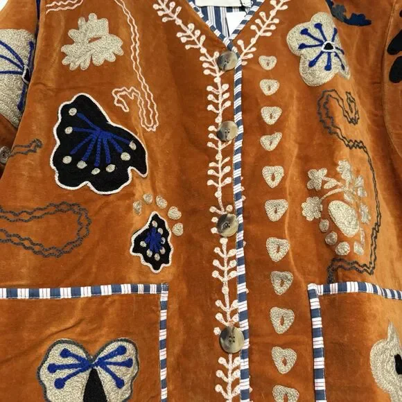 Sissel Edelbo Women’s Maggie Jacket Velvet Brown, Free People One Size - Picture 5 of 16